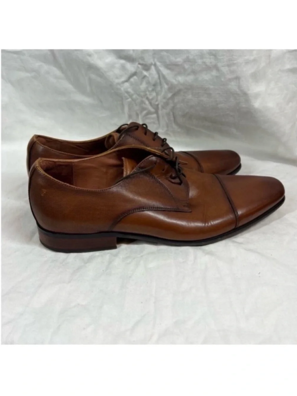 Florsheim Leather Jackson Cap toe Oxfords Cognac